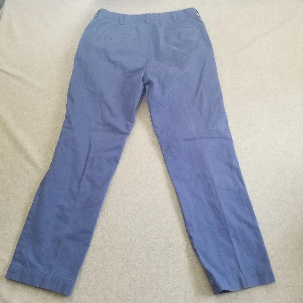 Polo Ralph Lauren Pants Mens 32x30 Blue Chinos Flat Front Preppy Classic Casual